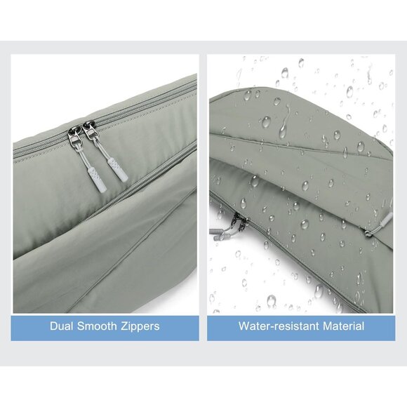 Nylon Crescent Crossbody Bag Unisex Lightweight Travel Shoulder Bag - Picture 5 of 7